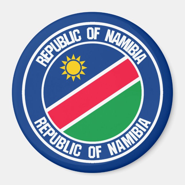 Namibia Round Emblem Magnet (Front)