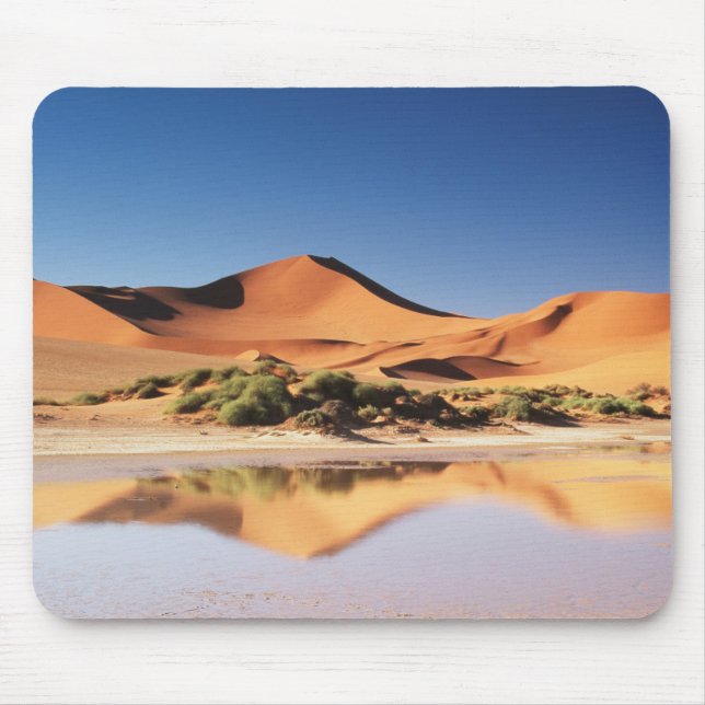 Namibia, Sossusvlei Region, Sand Dunes at desert Mouse Pad (Front)