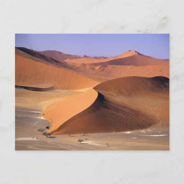Namibia: Sossuvlei Dunes, Aerial scenic. Postcard (Front)