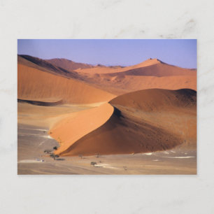 Namibia: Sossuvlei Dunes, Aerial scenic. Postcard