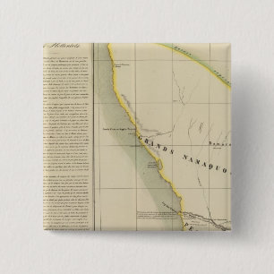 Namibia, South Africa 50 2 Inch Square Button