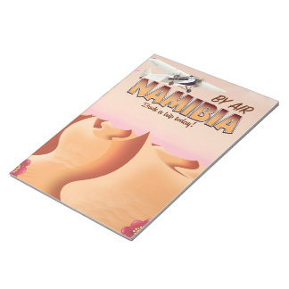 Namibia vintage flight poster. notepad