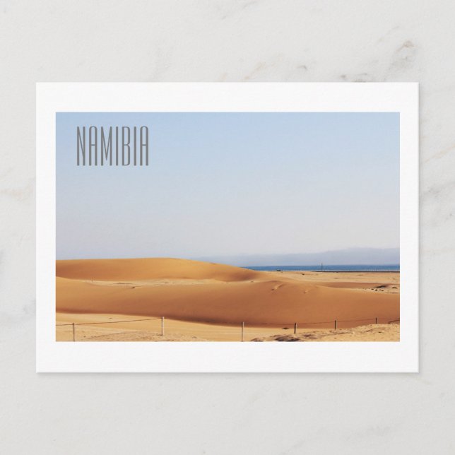 Namibia Walvis Bay Dunes Ocean Landscape Nature Postcard (Front)