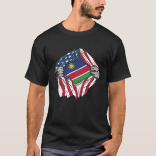 Namibian Blood Inside Me  Namibia Flag T-Shirt