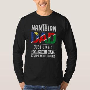 Namibian Dad Fathers Day Namibia Flag Men Birthda T-Shirt