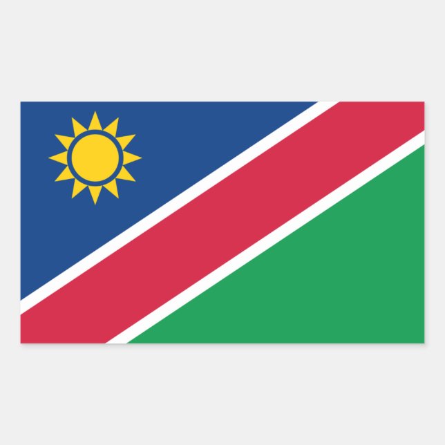 Namibian Flag, Flag of Namibia Sticker (Front)