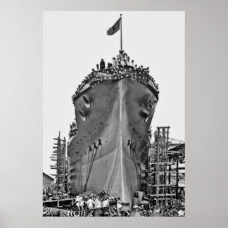 Naming Ceremony for BB-39:  USS Arizona Poster