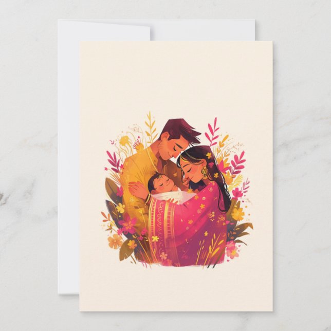 Namkaran Baby Naming Ceremony Invitation (Front)