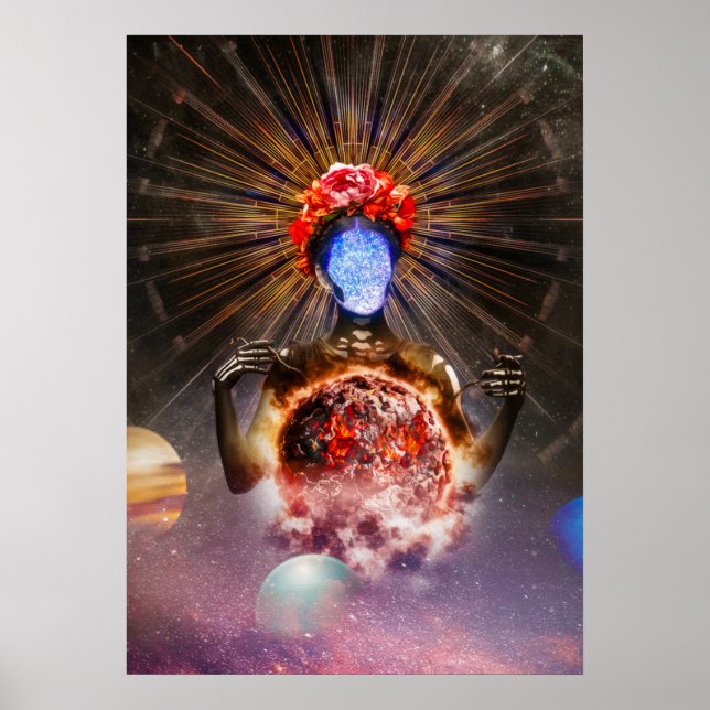 Nammu Sumerian Goddess Fantasy Photo Manipulation Poster (Front)