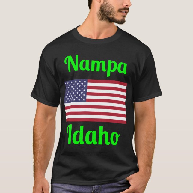 Nampa Idaho Stylish Prints1 T-Shirt (Front)