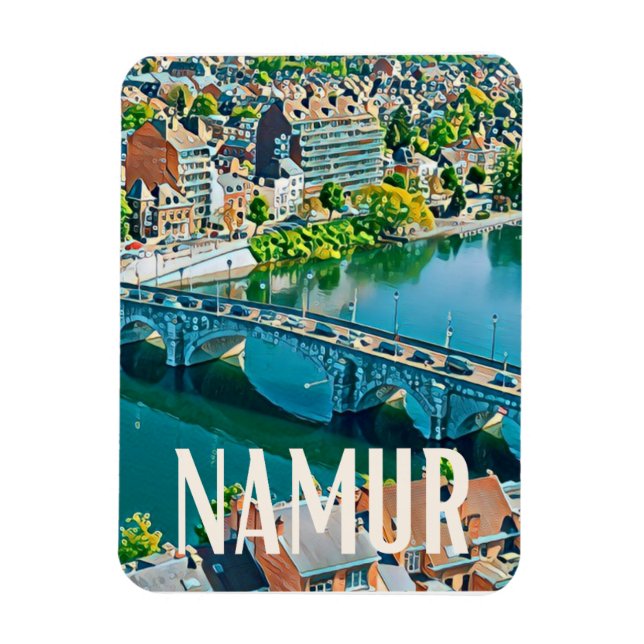 Namur Belgique Photo Vintage  Magnet (Vertical)