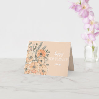 Nan birthday card - Happy birthday Nan