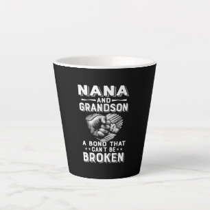 Nana And Grandson A Bond That Cant Be Broken Latte Mug