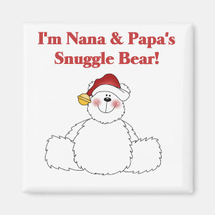 Nana and Papa's Snuggle Bear T-shirts and Gifts Magnet
