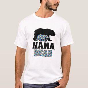 Nana Bear Autism Awareness T-Shirt