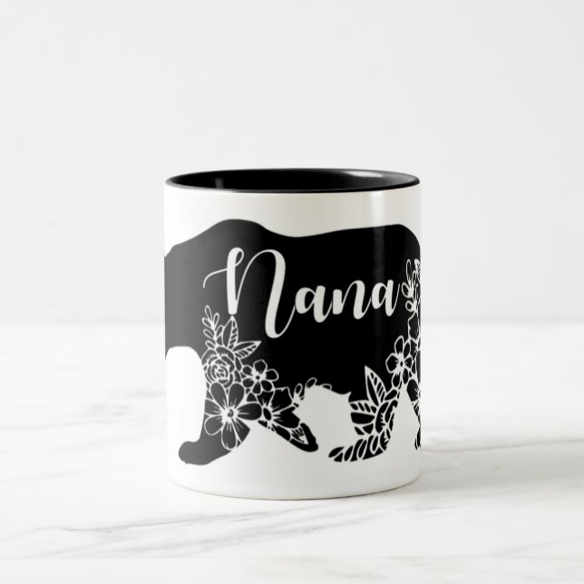 Nana Bear T-shirt Two-Tone Coffee Mug (Center)