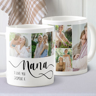 Nana Calligraphy I Love You 6 Photo Coffee Mug