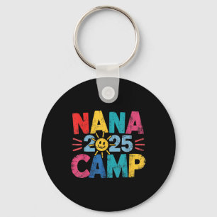 Nana Camp 2025 Family Vacation Summer Camping Crew Keychain