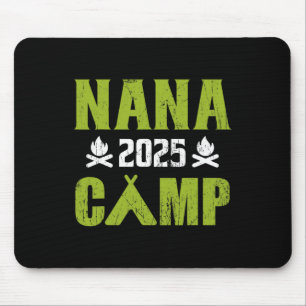 Nana Camp 2025 Family Vacation Summer Camping Crew Mouse Pad
