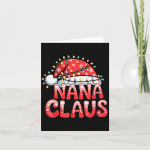 Nana Claus Christmas Family Matching Grandma Holid Card