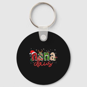 Nana Claus Santa Claus Family Matching Christmas P Keychain