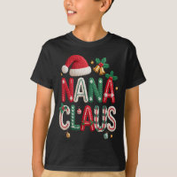 Nana Claus Santa Claus Grandma Family Matching Chr