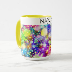 "NANA"  coffee mug in multi colours.