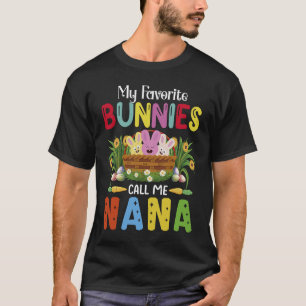 Nana Easter Bunny Happy Easter Day Grandma Mom T-Shirt