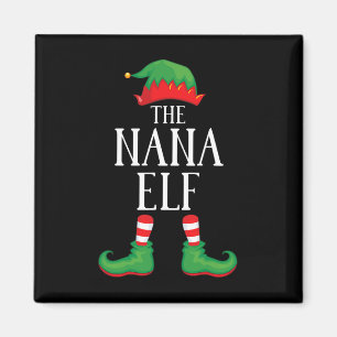 Nana Elf Matching Group Xmas Funny Family Christma Magnet