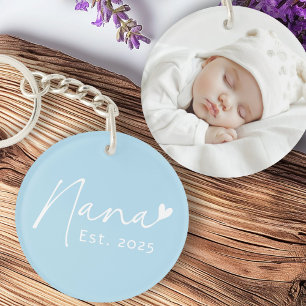 Nana Est année écriture manuscrite coeur bleu phot