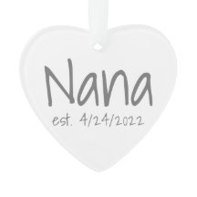 Nana Established Date Acrylic Ornament