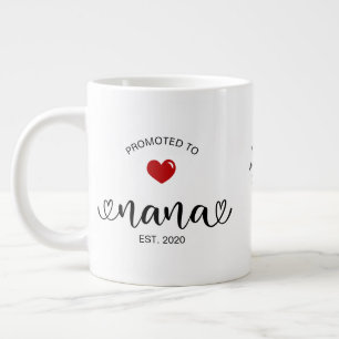 Nana Established New Grandmother Gift Large Coffee Mug