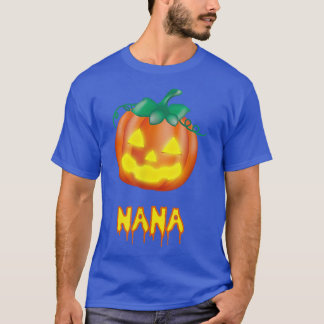 Nana Funny Halloween Family JackOLantern Pumpkin  T-Shirt