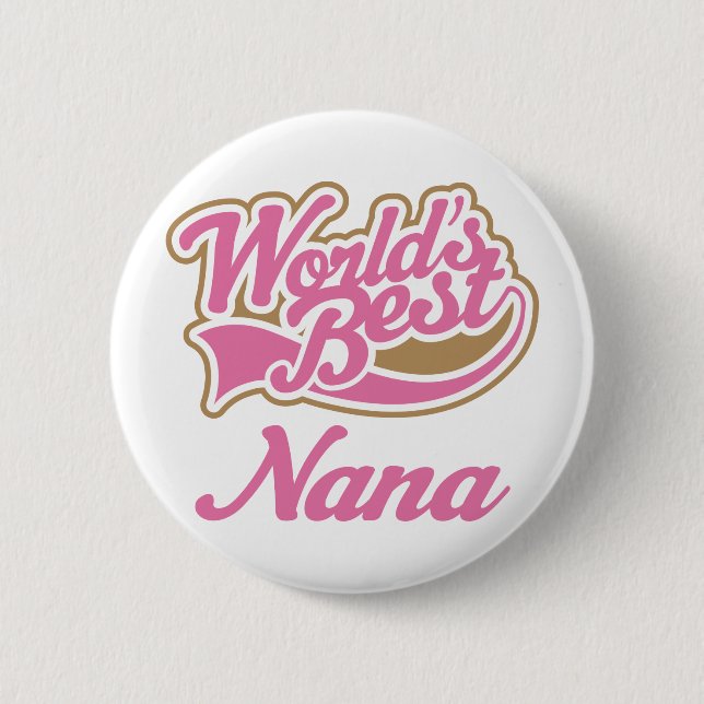 Nana Gift 2 Inch Round Button (Front)