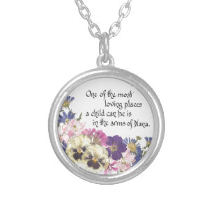 Nana gift silver plated necklace