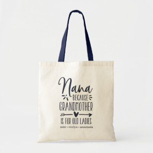 Nana   Grandmother is For Old Ladies Tote Bag