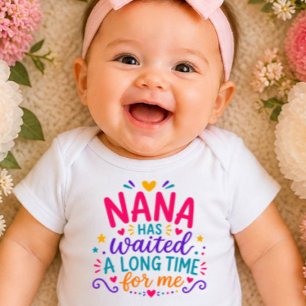 Nana Has Waited Colourful Baby Bodysuit