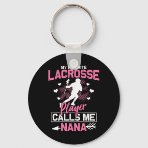 Nana Lacrosse Game My Favourite Lacrosse Player Ca Keychain