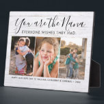 Nana Mother's Day Granny Grandchildren Photo Plaque<br><div class="desc">Grandma Nana Grandmother Mother's Day Grandchildren Photo Collage Plaque</div>