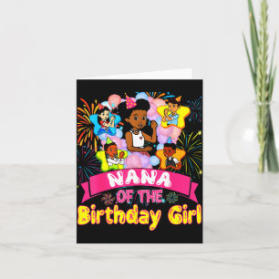Nana Of Birthday Girl Gracie Birthday Dolls Girl P Card
