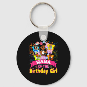 Nana Of Birthday Girl Gracie Birthday Dolls Girl P Keychain