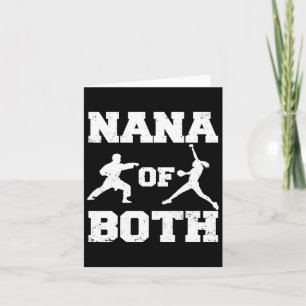 Nana Of Both Funny Softll And Karate Nana Card