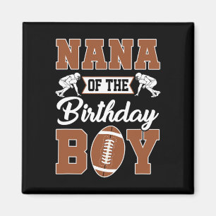 Nana Of The Birthday Boy Football Party Family Mat Magnet
