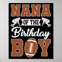 Nana Of The Birthday Boy Football Party Family Mat
