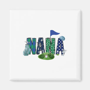 Nana Of The Birthday Boy Hole In One Golf Sport Ma Magnet