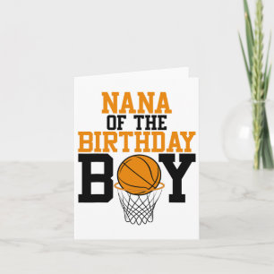 Nana Of The Birthday Boy Sketll Family Birthday  Card
