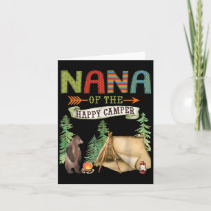 Nana Of The Happy Camper First Birthday Camng  Card