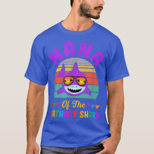 Nana Of The Shark Birthday Grandma Matching Family T-Shirt