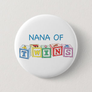 Nana of Twins Blocks 2 Inch Round Button
