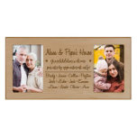 Nana & Papa's House Maple Double Photo Frame<br><div class="desc">Show your grandparents how much they mean to you with this beautiful,  farmhouse style,  double photo frame. It's made of re-engineered wood and can be customized with a date of your choice. It would be a stylish addition to any home décor.</div>